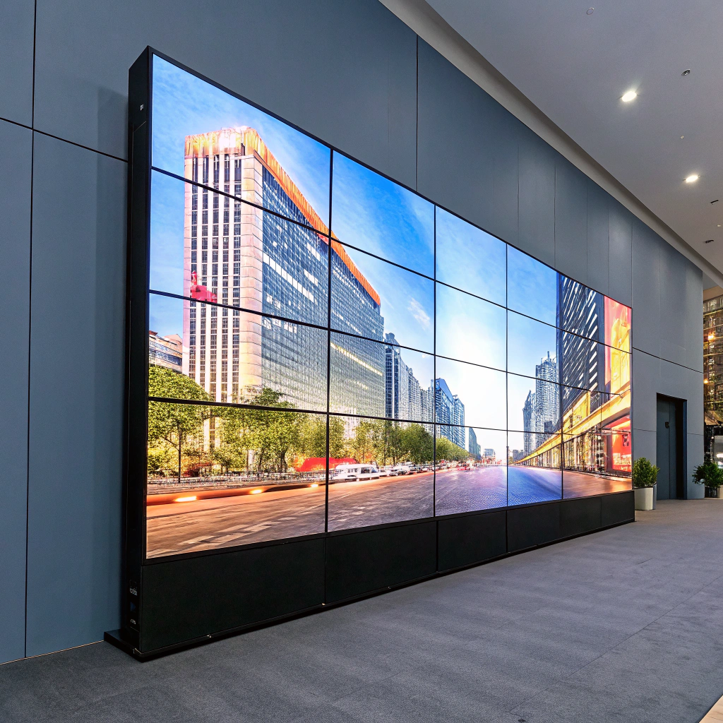 High-contrast 4K LED wall technical display